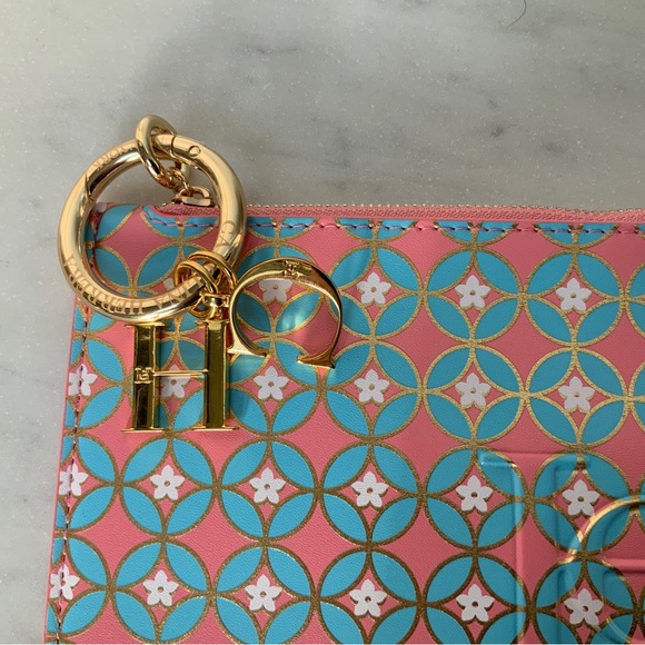 Carolina Herrera pouch/ make up bag with logo charm - Picture 2 of 5